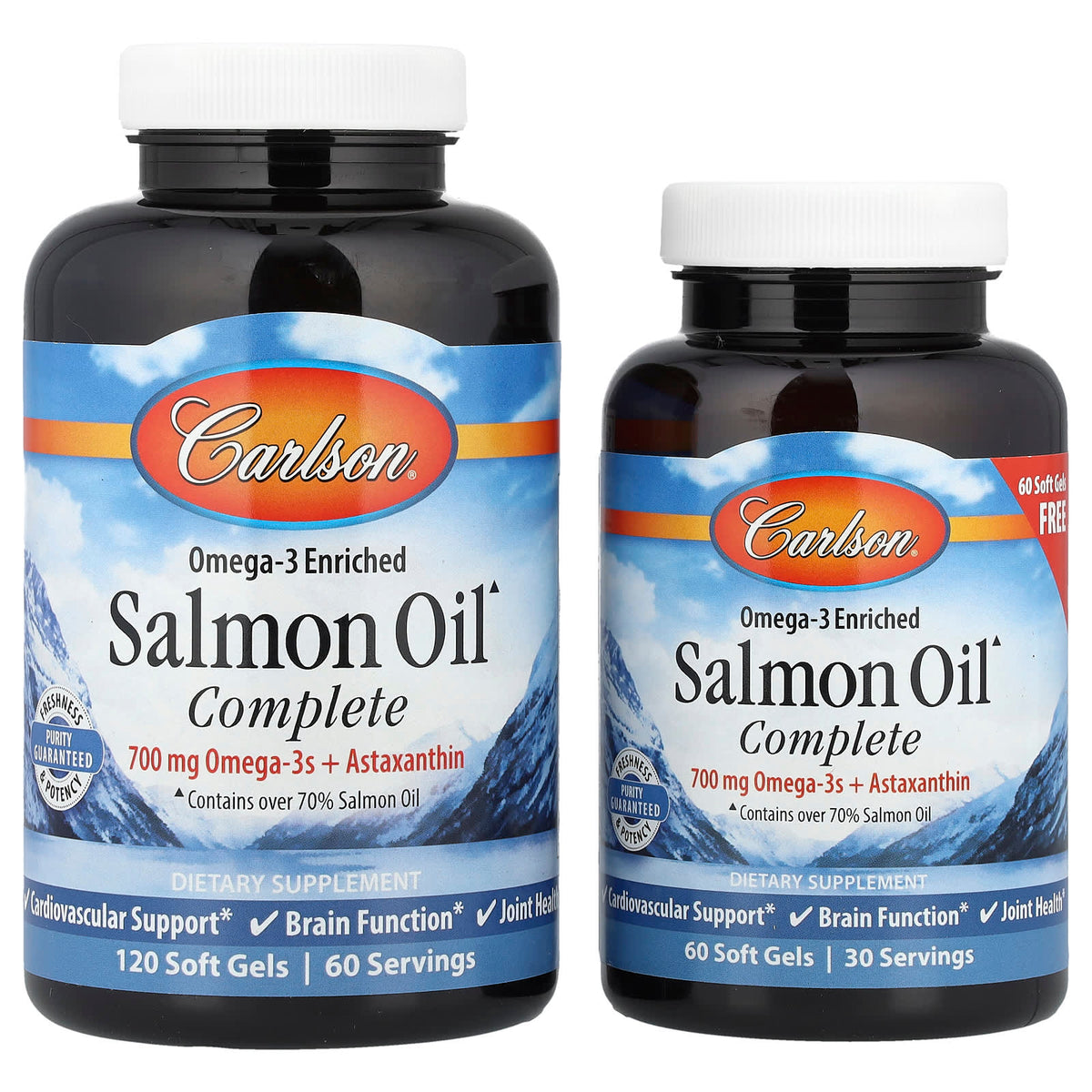 Norwegian Salmon Oil Complete baksida näringsfakta