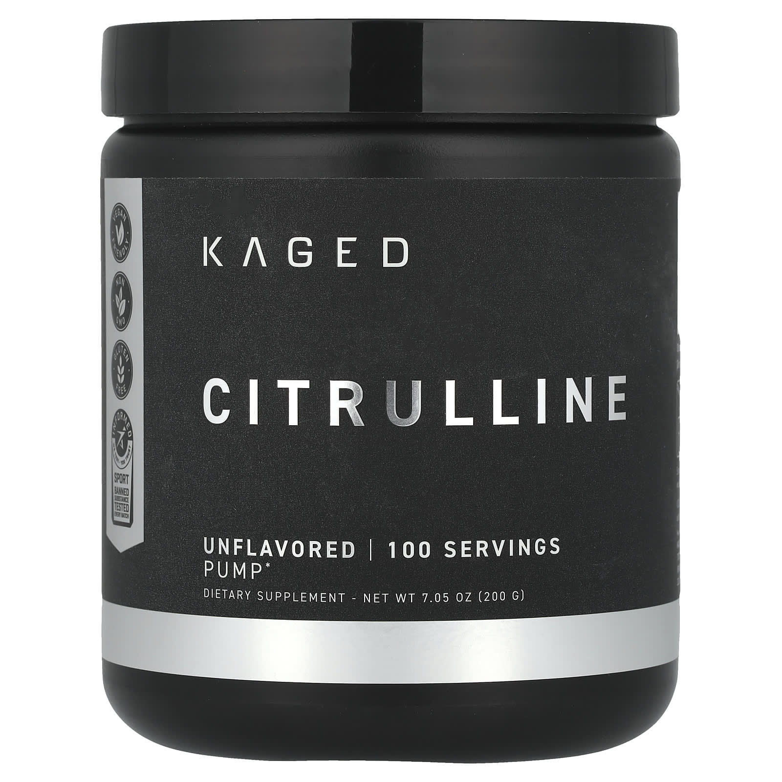 L-Citrulline Smakfritt Pulver 200g framsida
