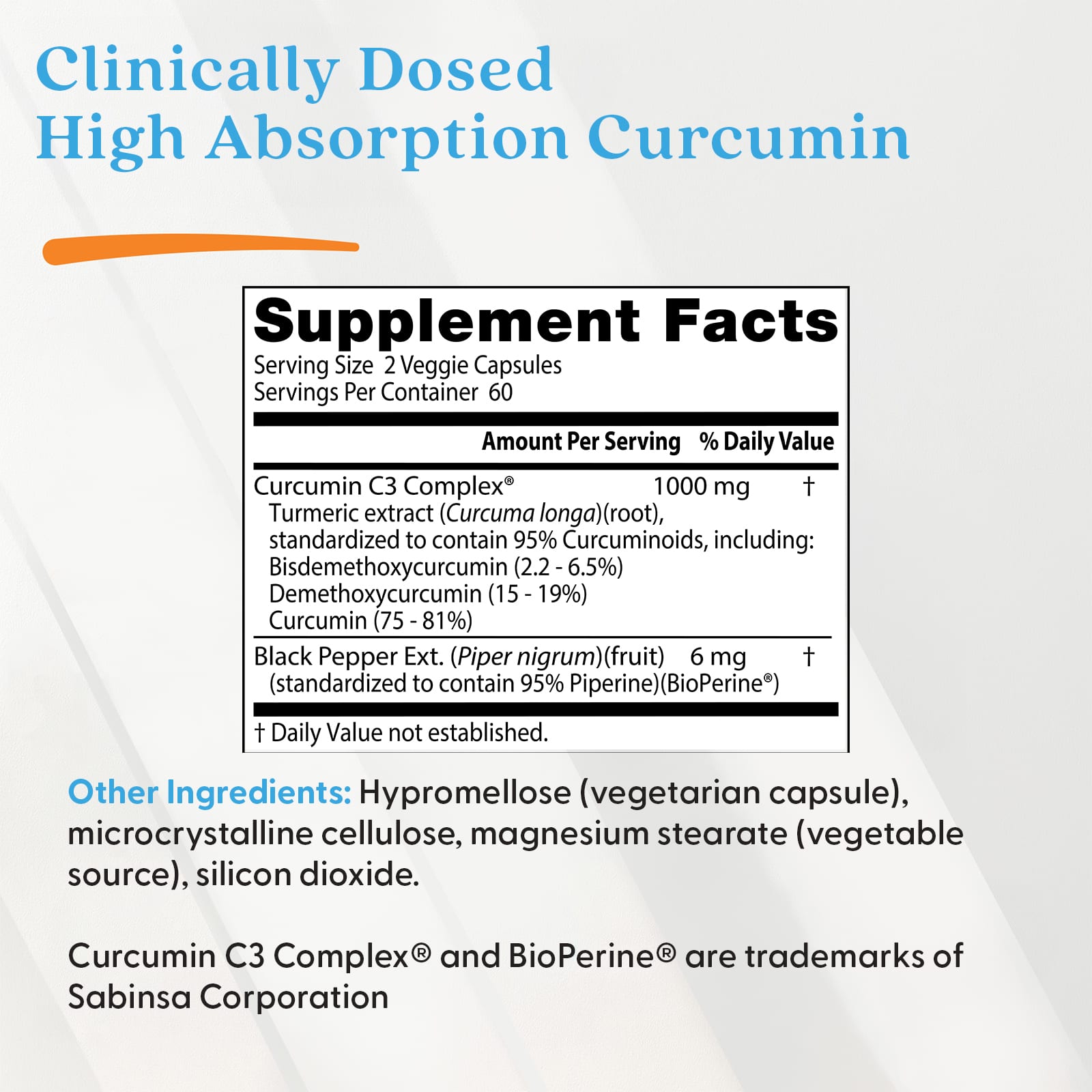 Doctor's Best Curcumin kapsel närbild