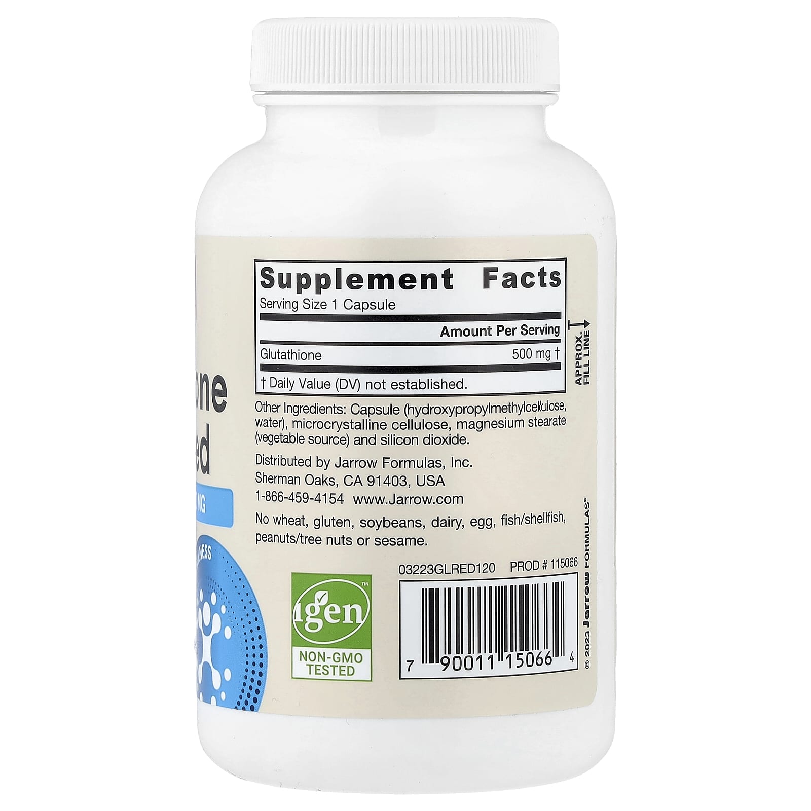 Jarrow Formulas - Glutationi Vähennetty, 500mg - 150 Kapselia