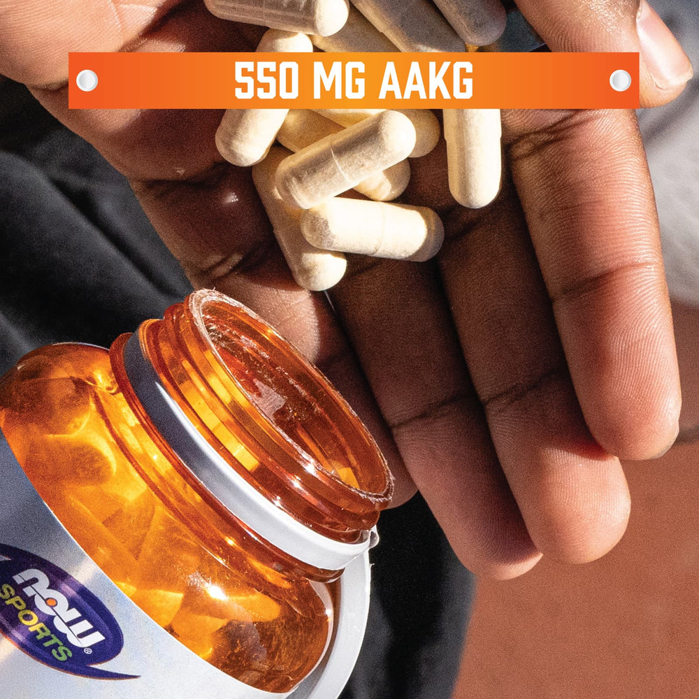 NOW Foods AAKG 2200 varningstexter & användning
