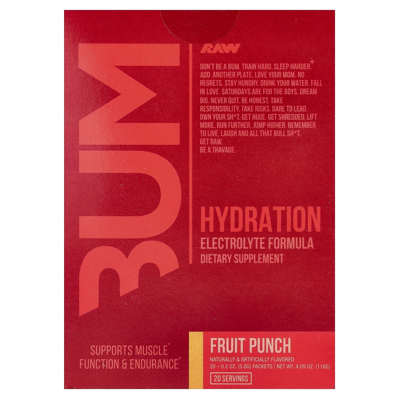 Raw Nutrition - Bum Hydration