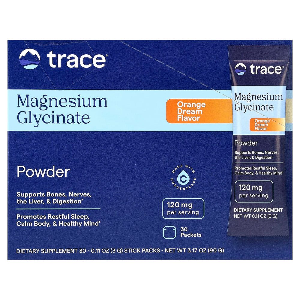 Magnesiumglycinat Powder förpackning bakgrund