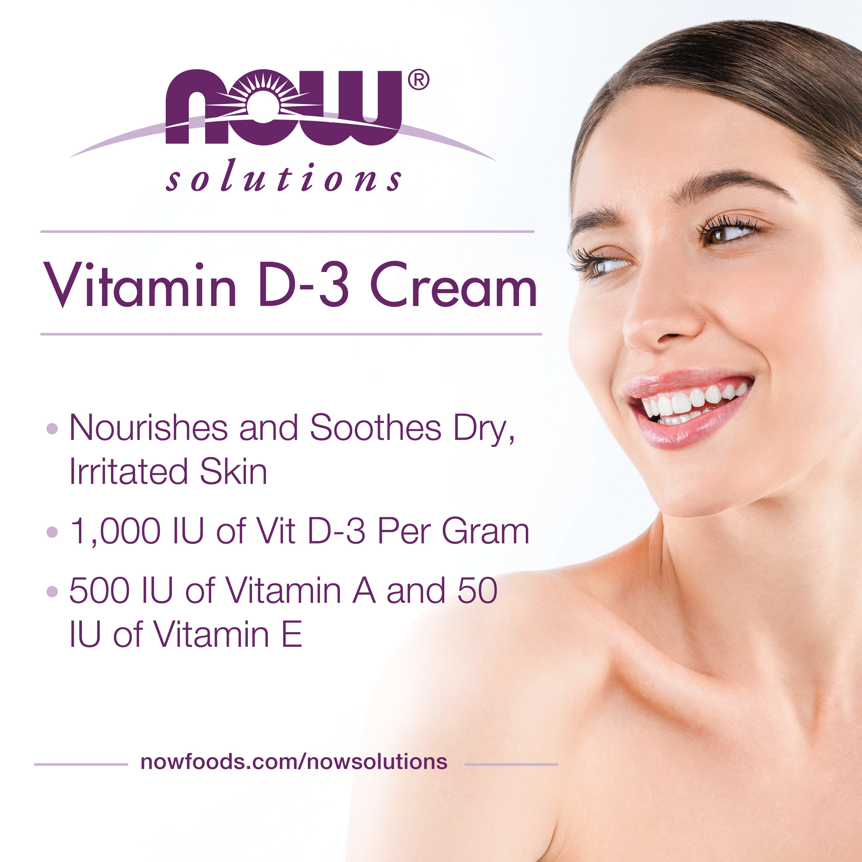 NOW Foods - D-3-vitamiinikreemі