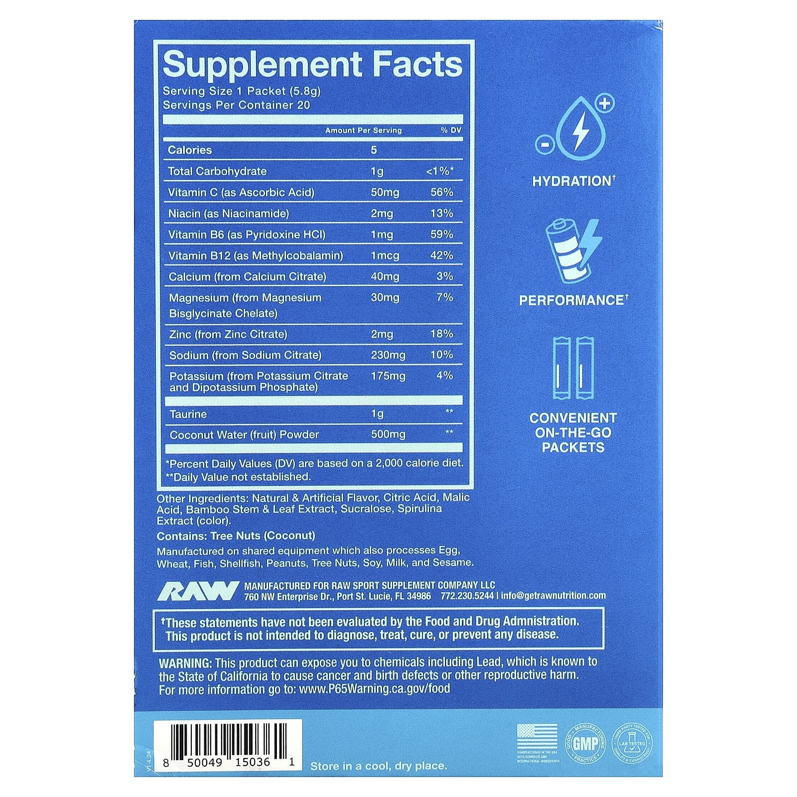 Raw Nutrition - Bum Hydration
