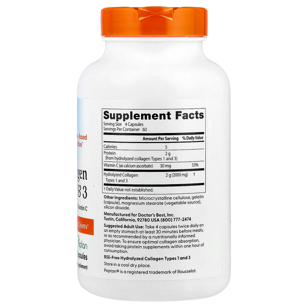 Doctor's Best Collagen ingredienser lista