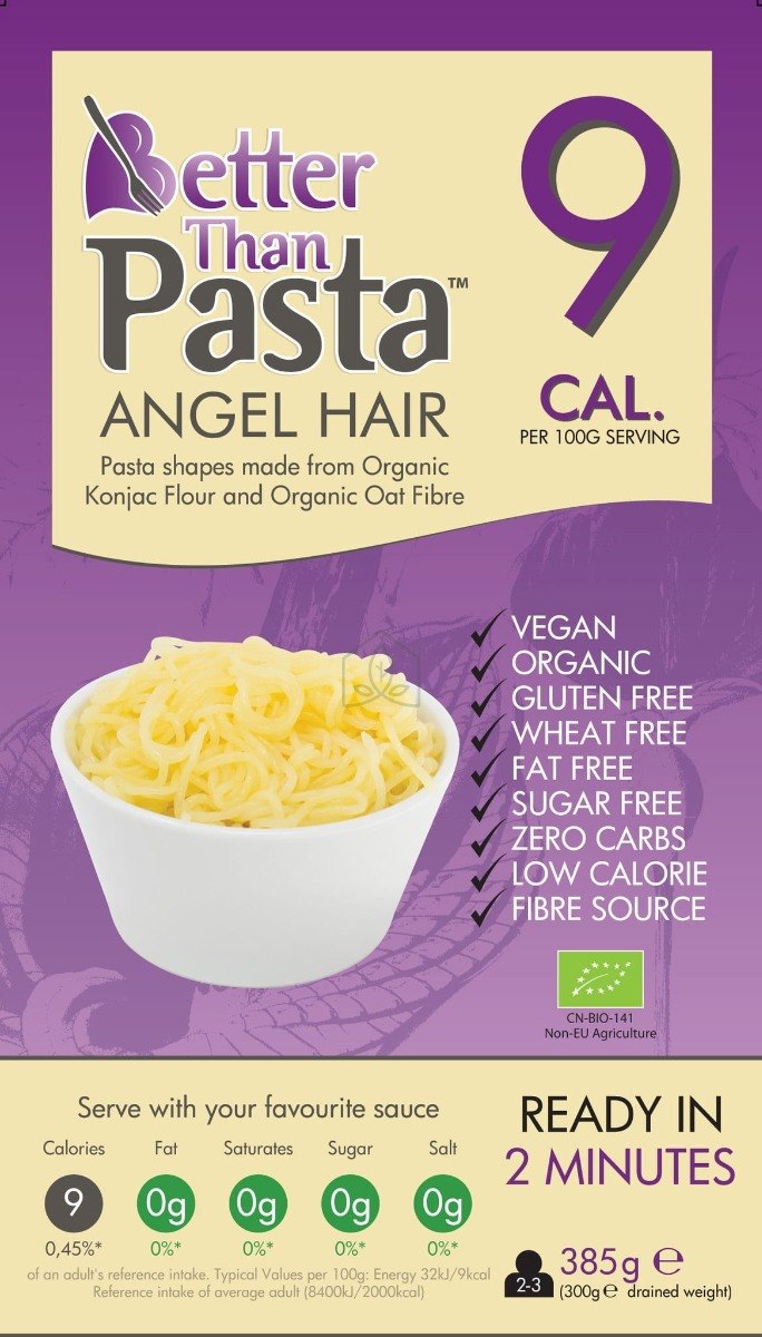 Better Than Foods - Organic Gluten-Free Konjac Angel Hair Pasta 385g