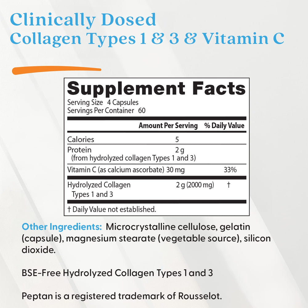 Doctor's Best Collagen vitaminC innehål