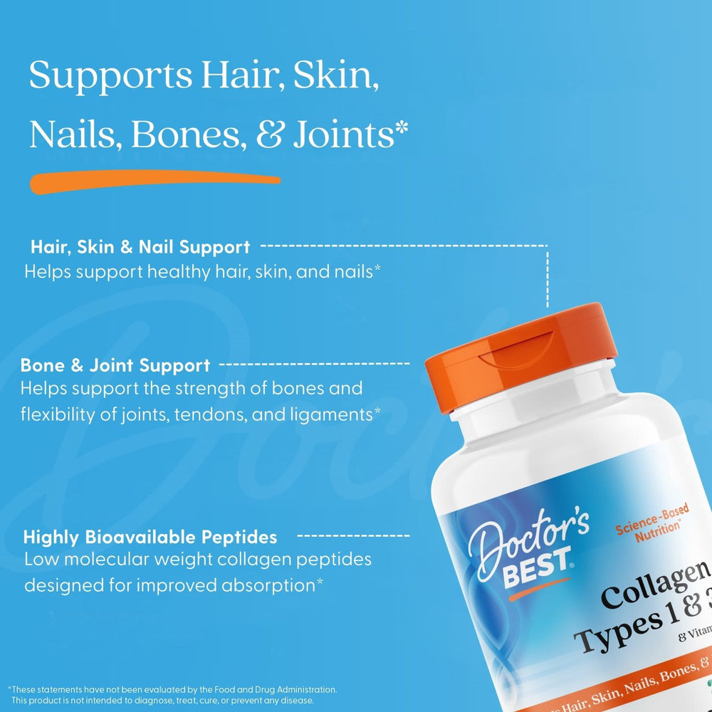 Doctor's Best Collagen Peptan märkning