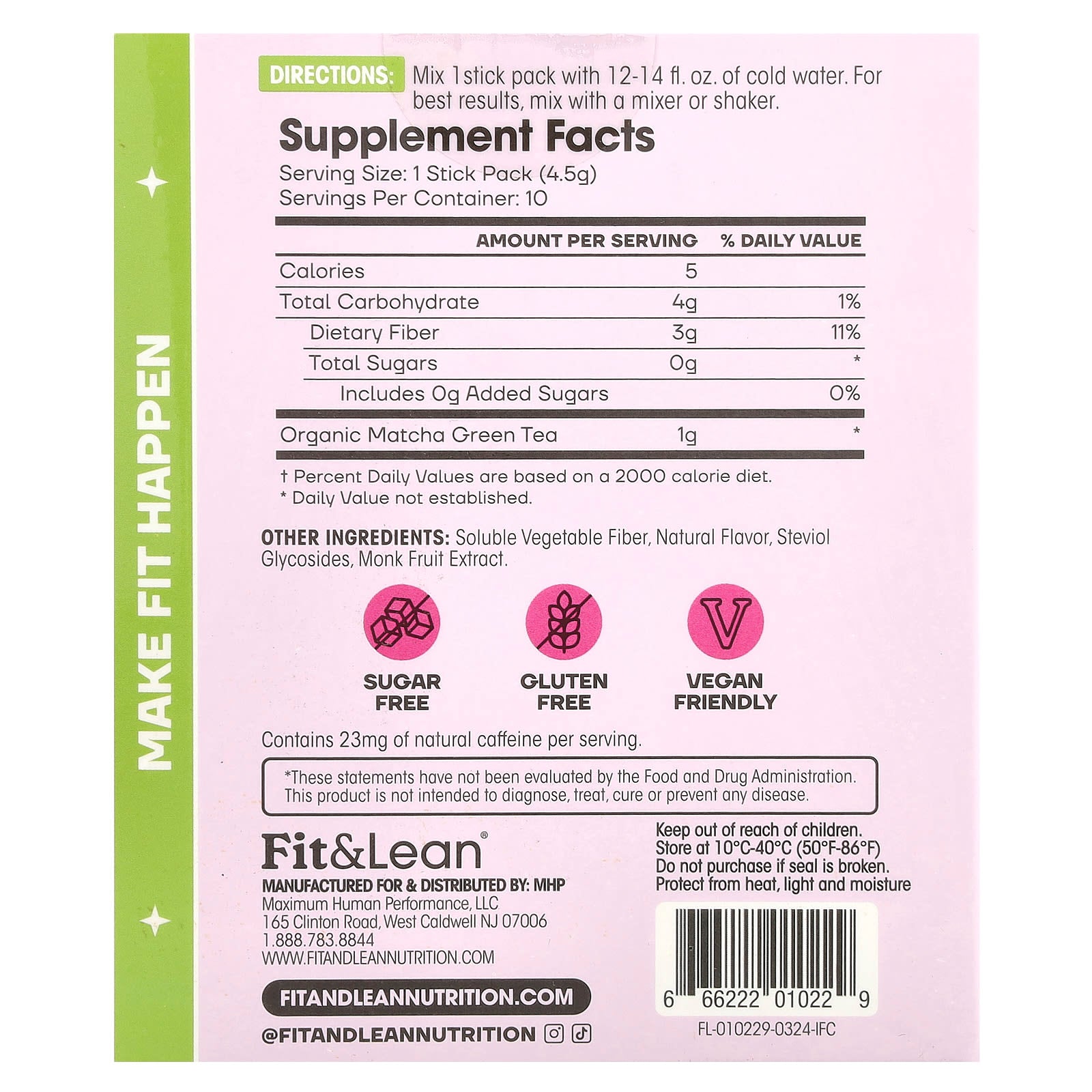 Fit & Lean - Matcha Amore Iced Tea