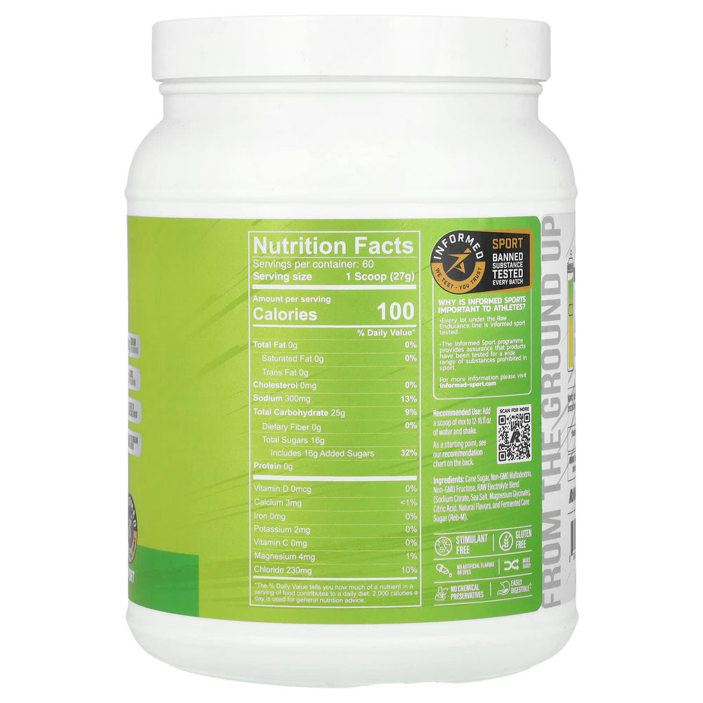 Raw Nutrition Raw Fuel ingredienser-etikett