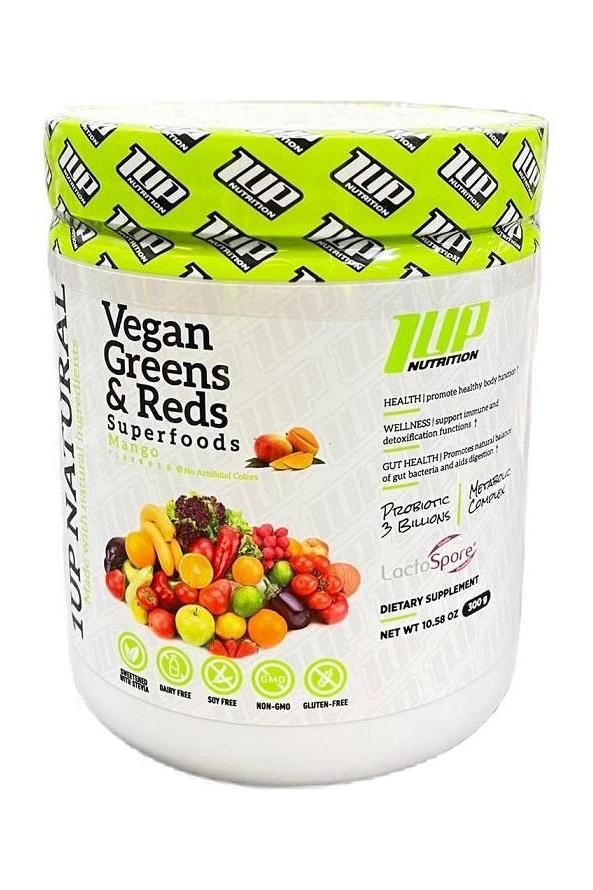 1Up Nutrition - Vegan Greens & Reds Superfoods - Nutri.se