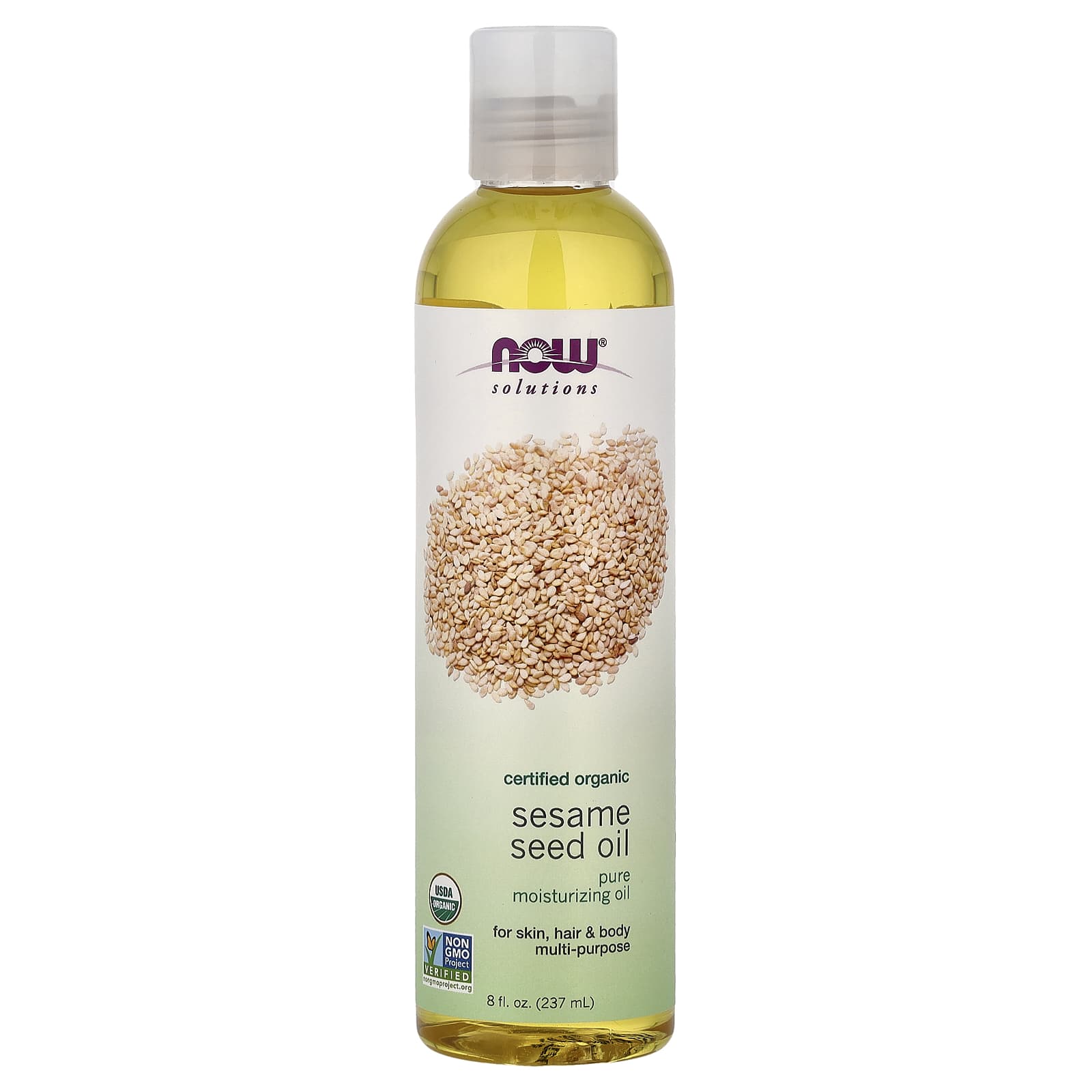 Now Foods - Luomu seesaminsiöljy - 237ml
