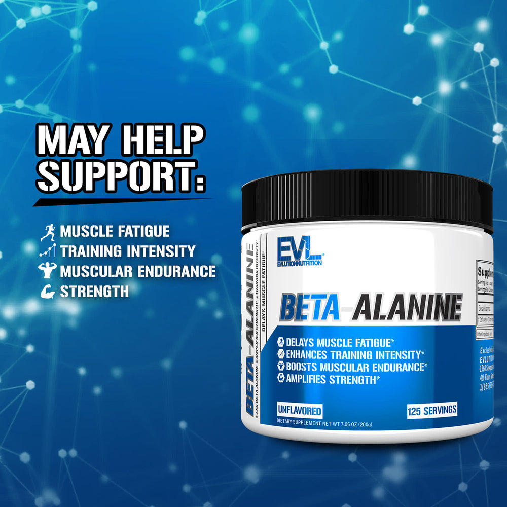 Evlution Nutrition Beta-Alanine ingredienser etikett