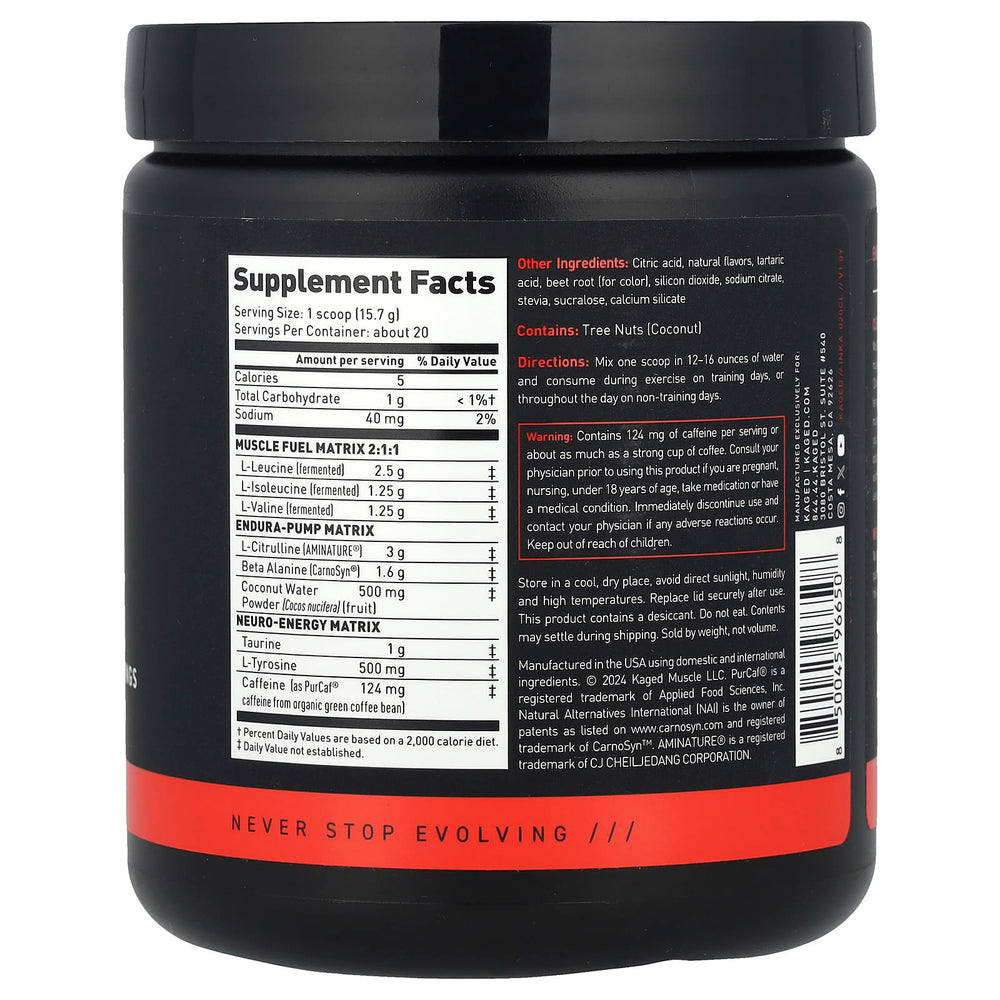 Kaged Intra-Workout pulver textur