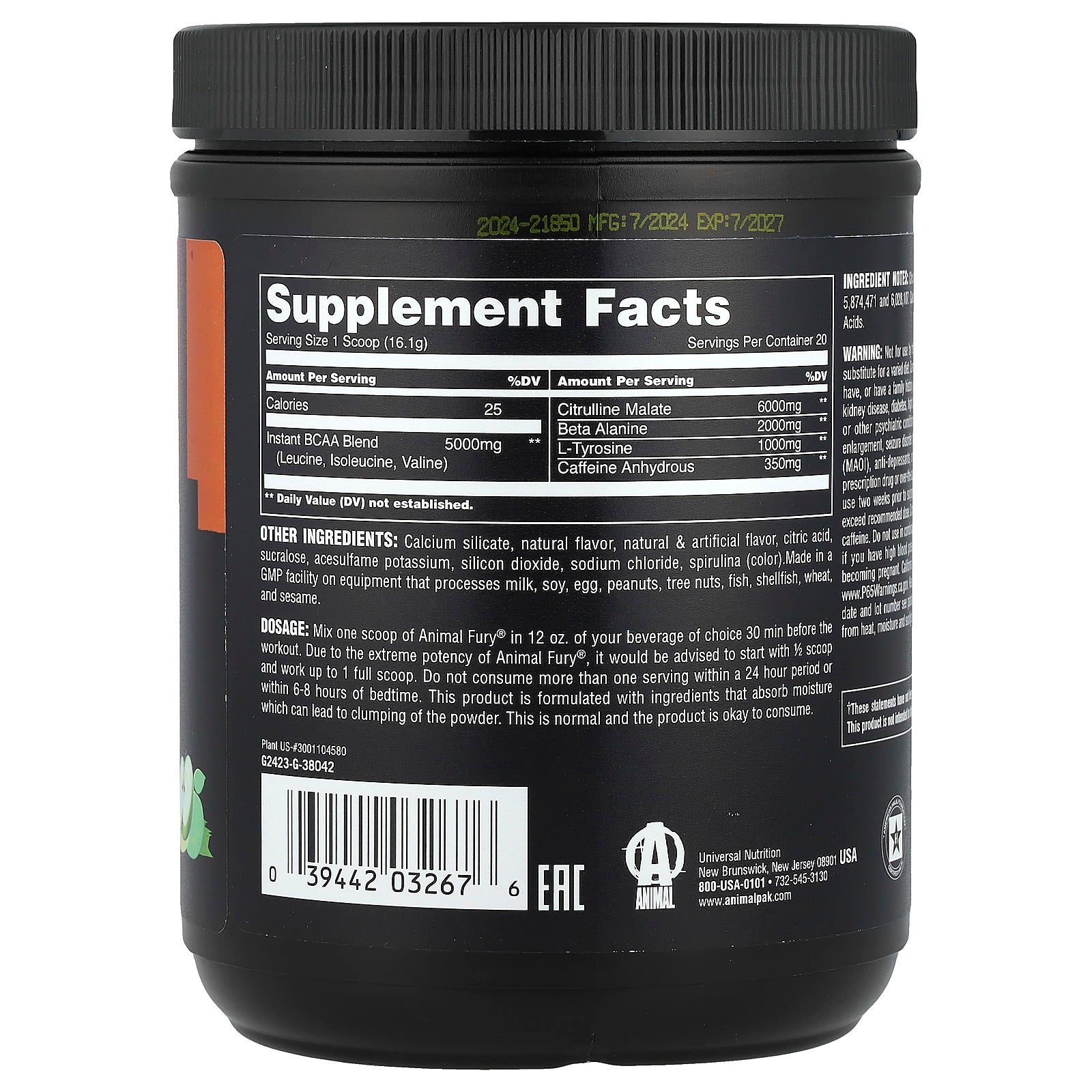 Universal Nutrition - Animal Fury