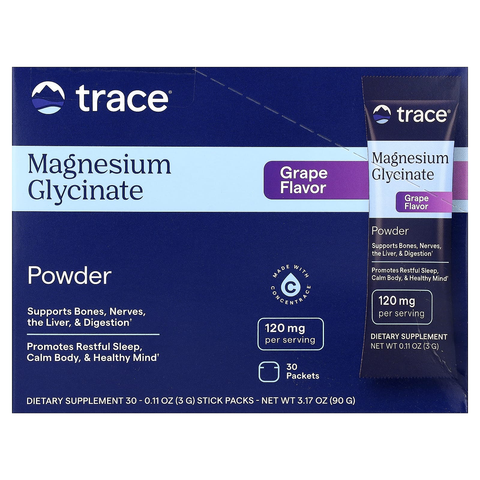 Trace Minerals - Magnesium Glycinaatti Jauhe