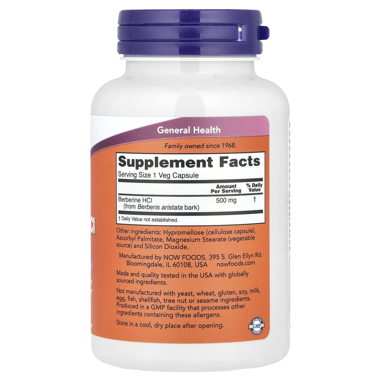 NOW Foods - Berberin HCL - 90 Vcaps