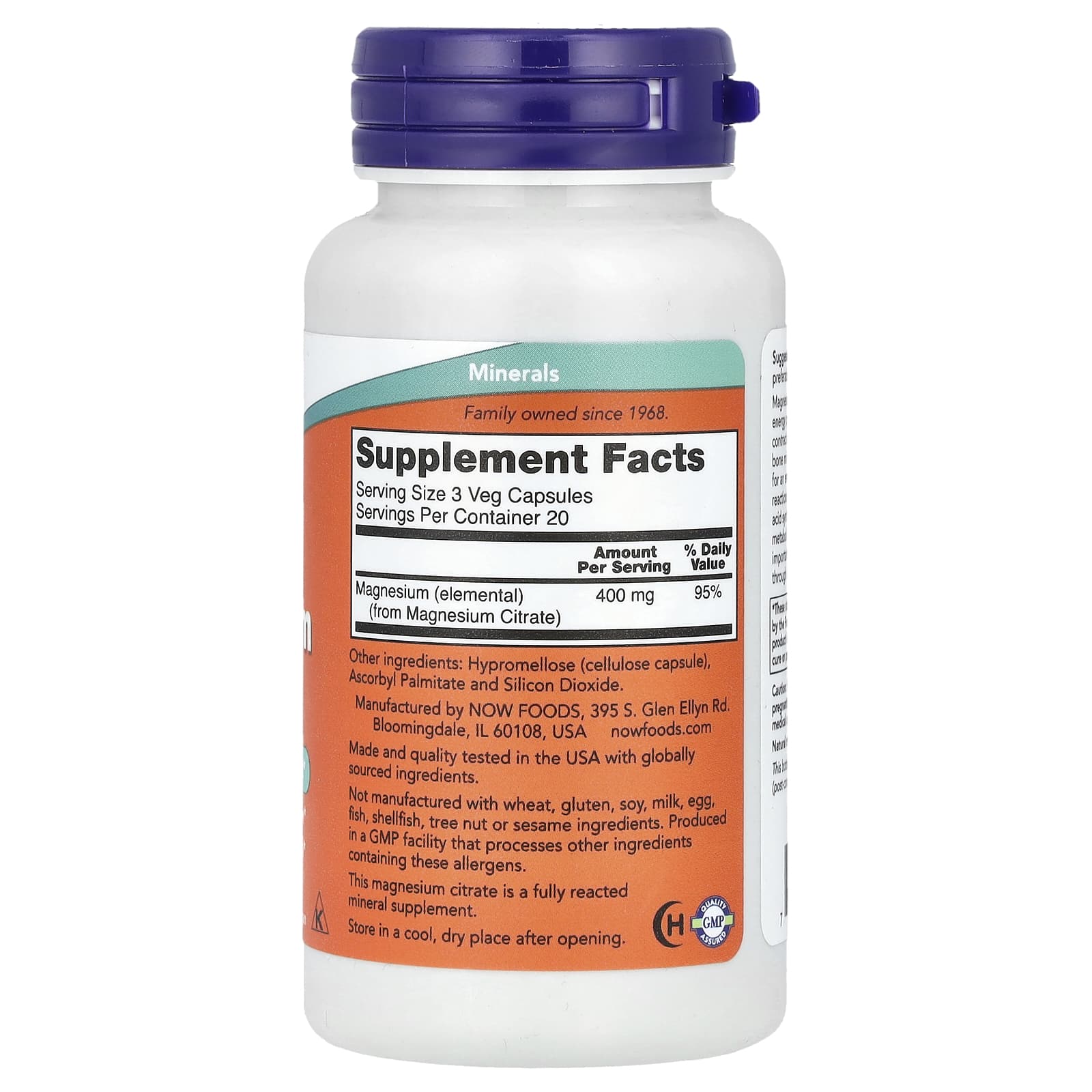 Now Foods - Magnesium Citrate