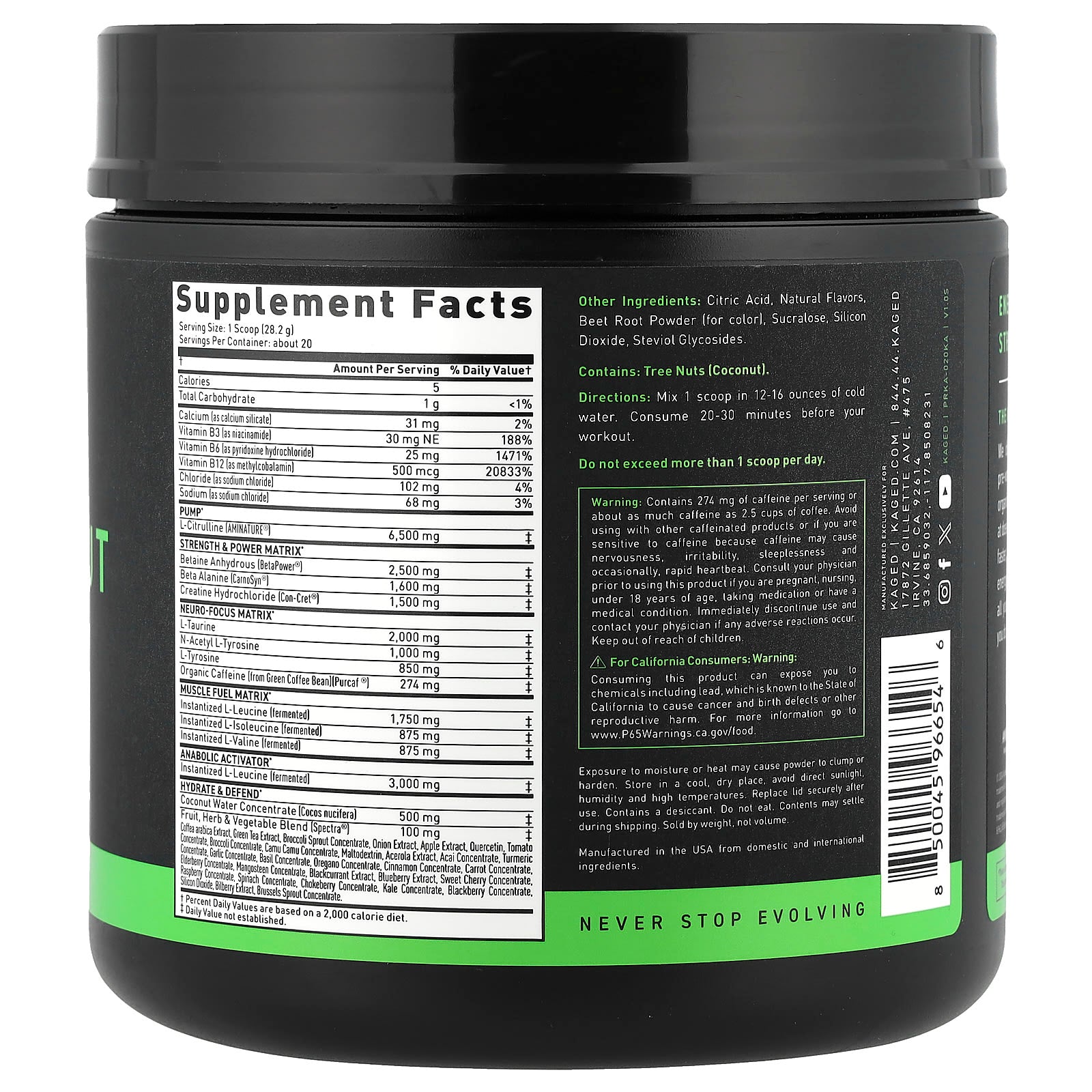 Kaged Muscle - Pre-Workout