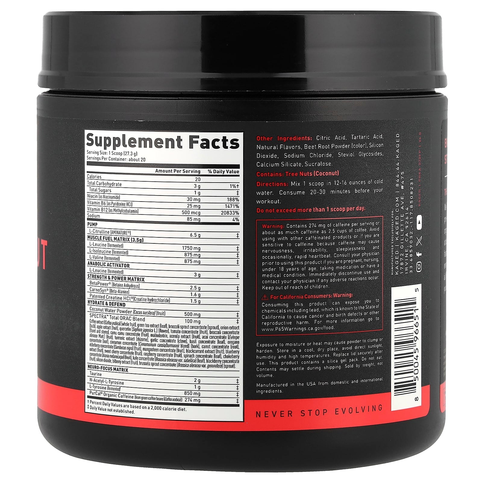 Kaged Muscle - Pre-Workout