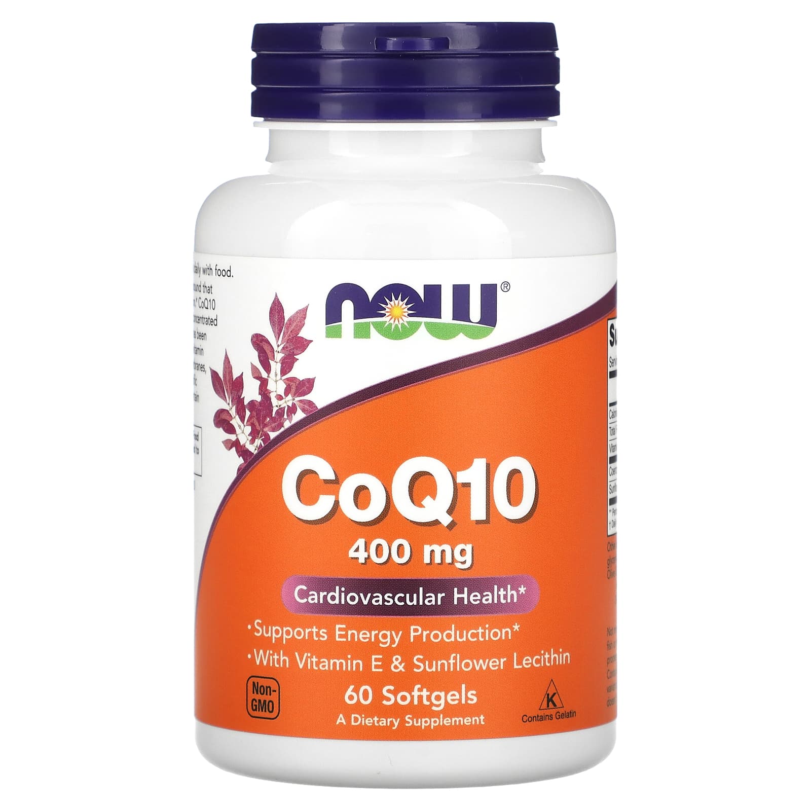 NOW Foods - CoQ10 Med Lecithin & Vitamin E