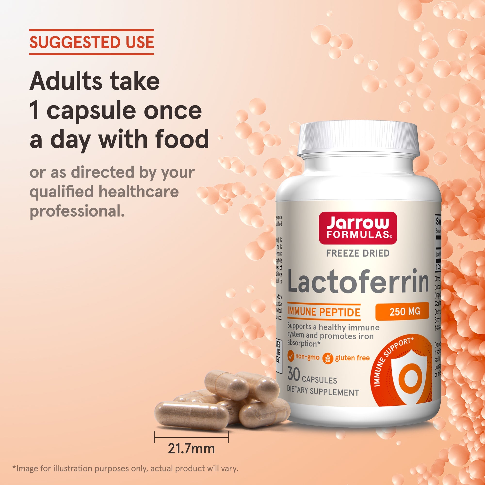 Laktoferrin varningstexter