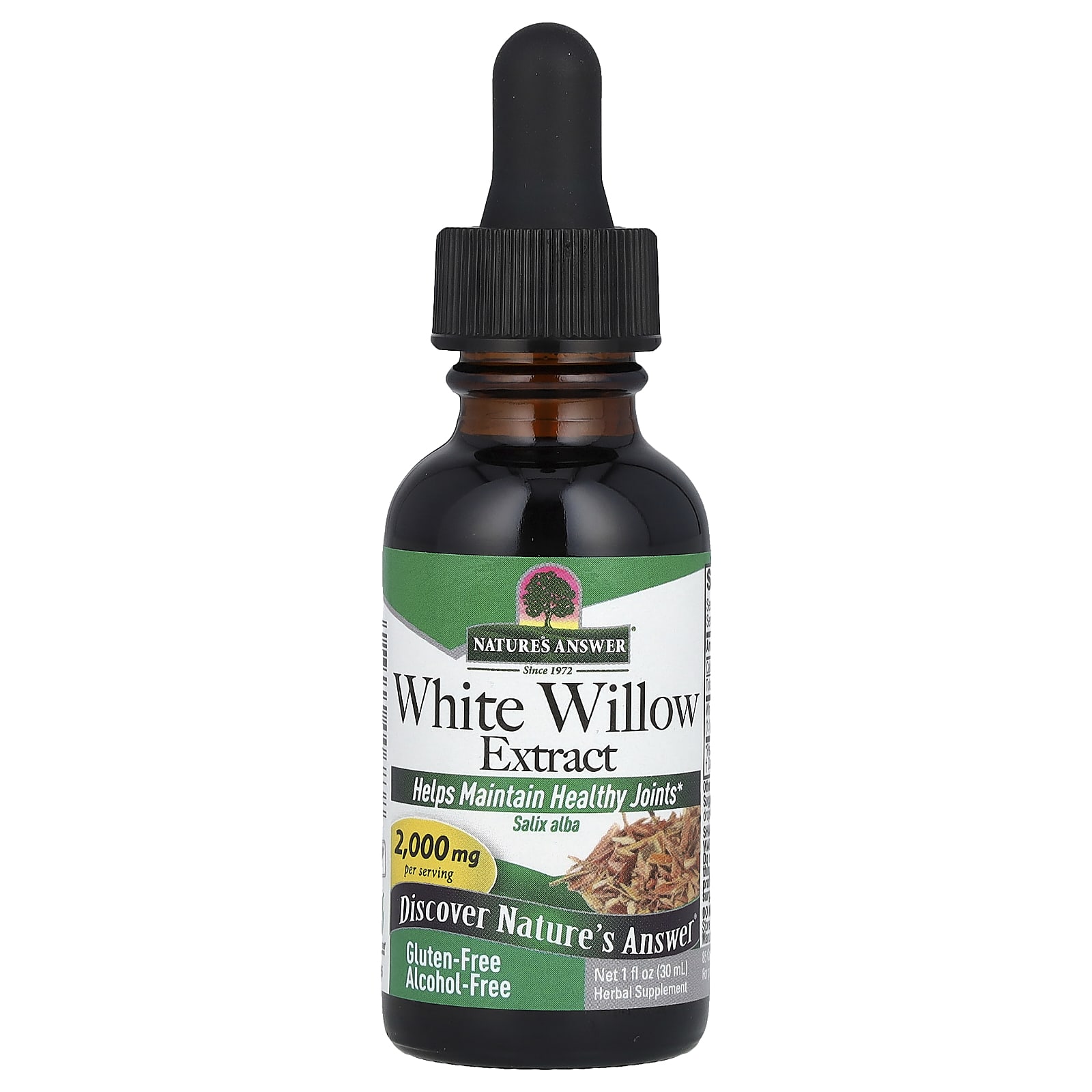 Nature's Answer White Willow Extract baksida