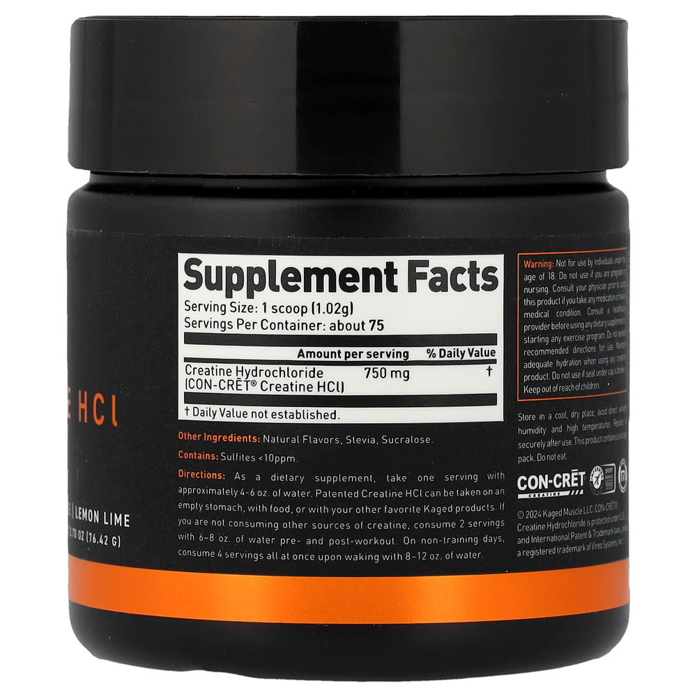 Kaged Muscle Creatine HCL förpackning presentation
