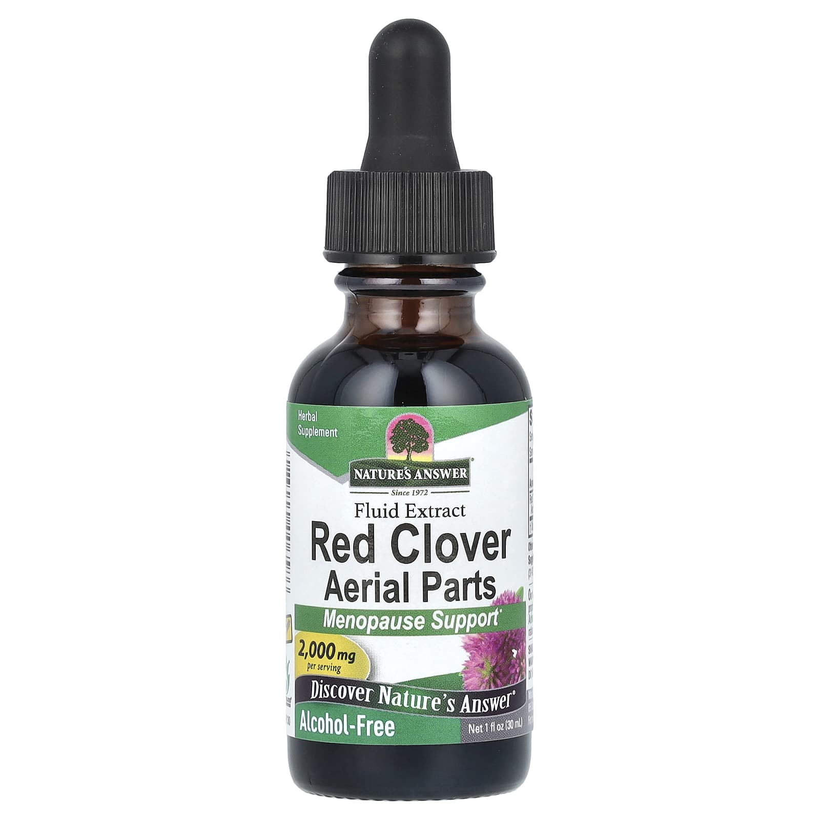 Nature's Answer Red Clover Aerial Parts baksida