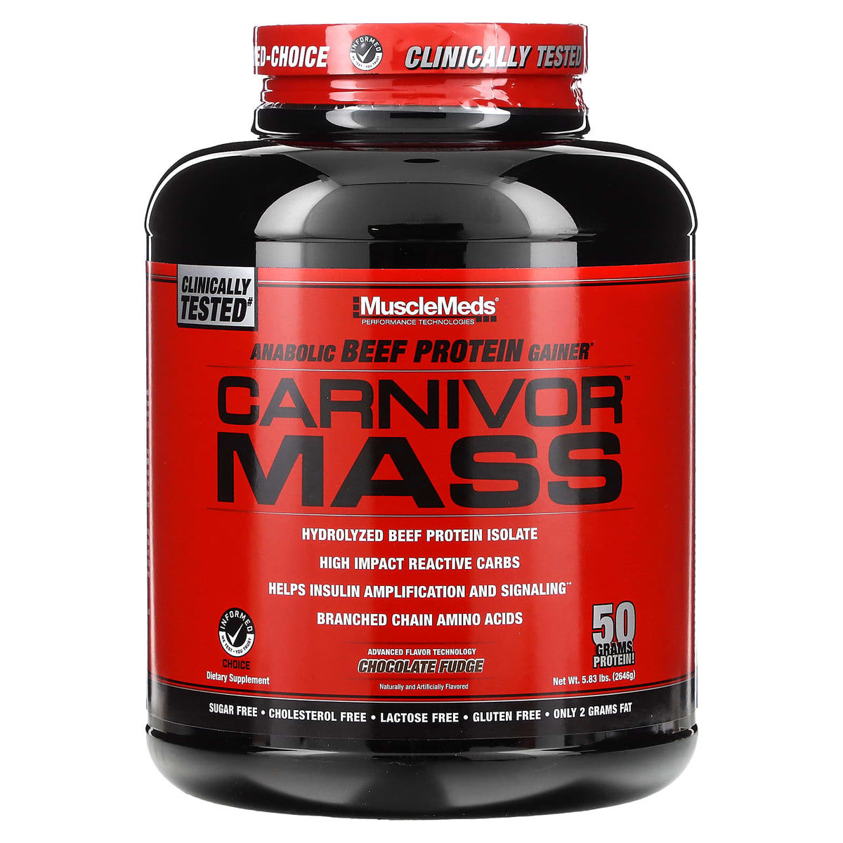 MuscleMeds - Carnivor™ Mass 100% Naudanliha Proteiini Massanlisääjä