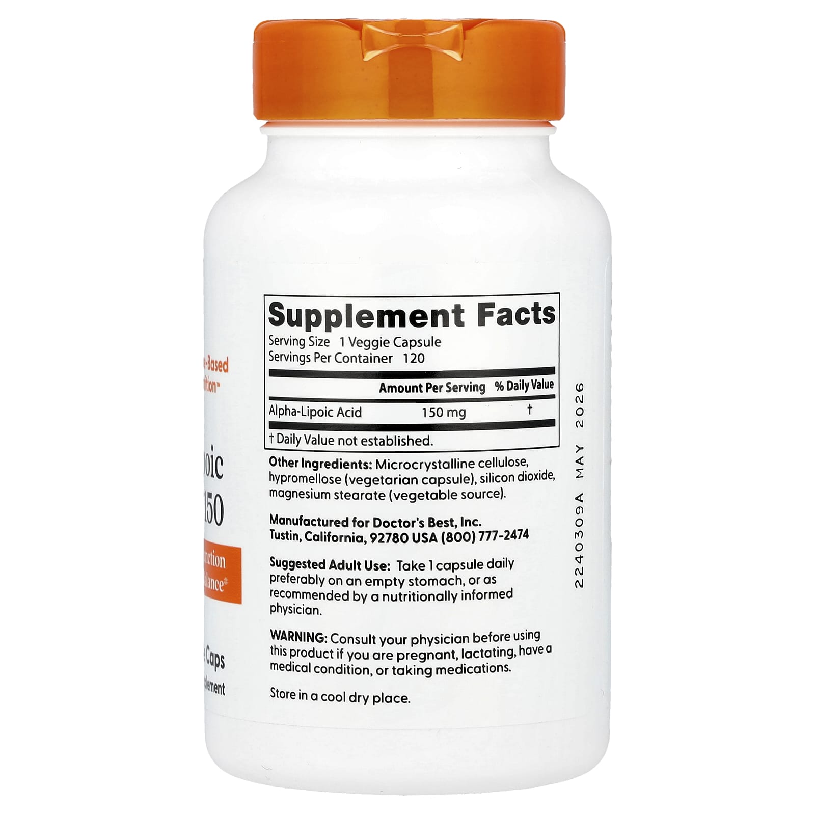 Doctor's Best - Alpha-Lipoic Acid