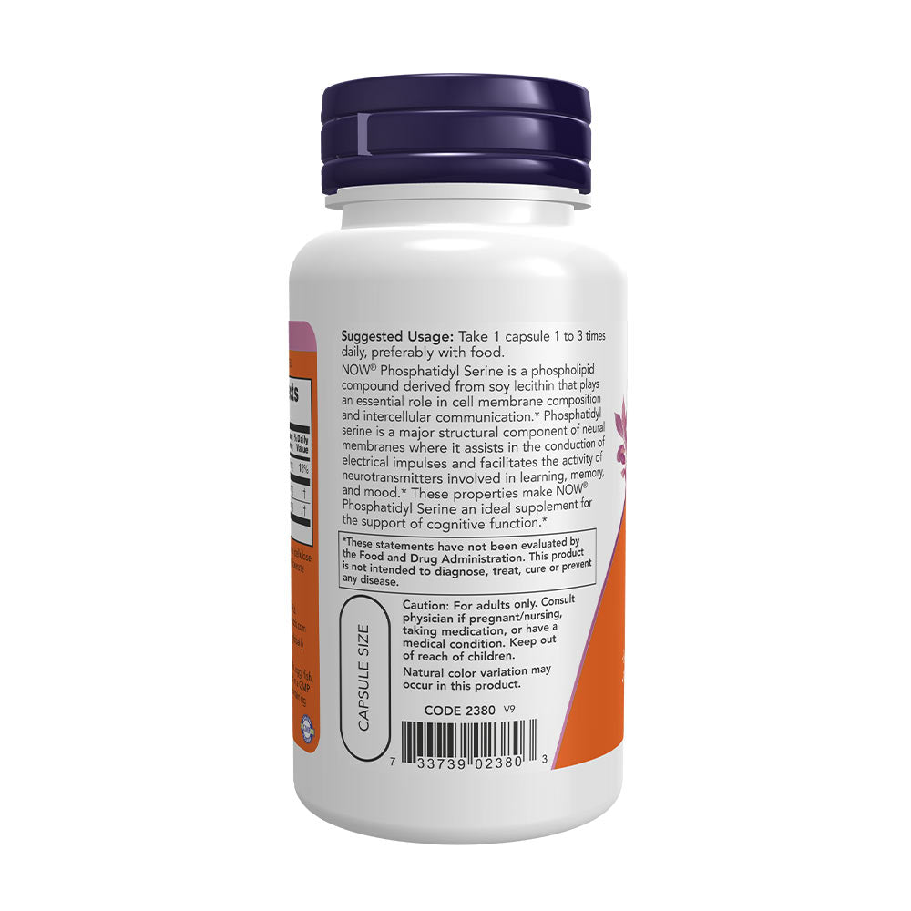 NOW Foods - Phosphatidyl Serine - 100mg - 60 Vcaps