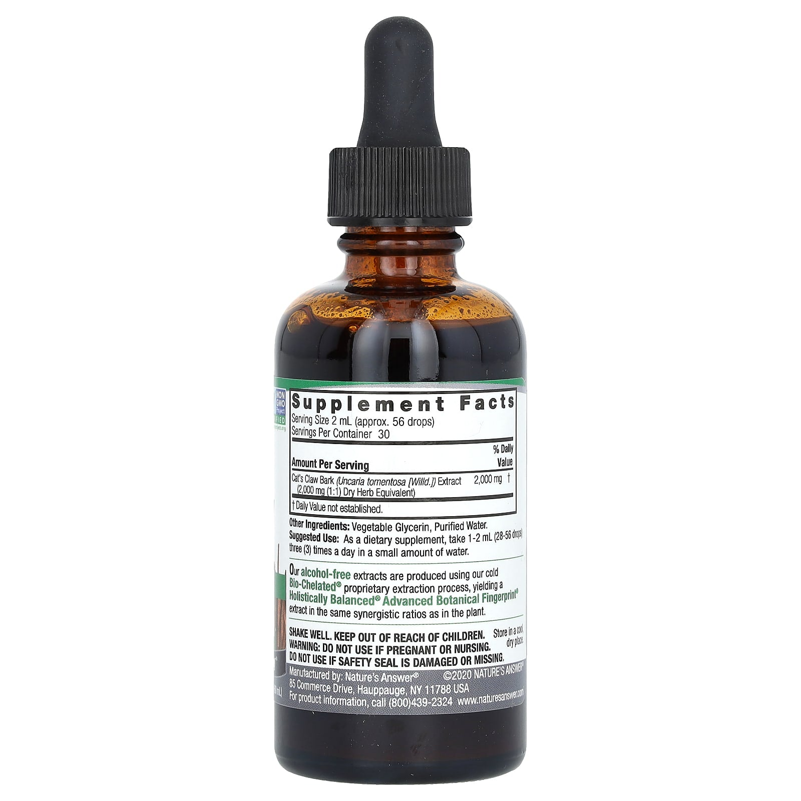 Cat's Claw Bark ingredienser och användning