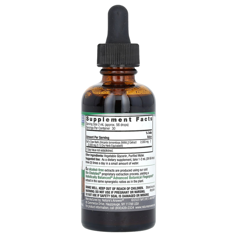 Cat's Claw Bark ingredienser och användning