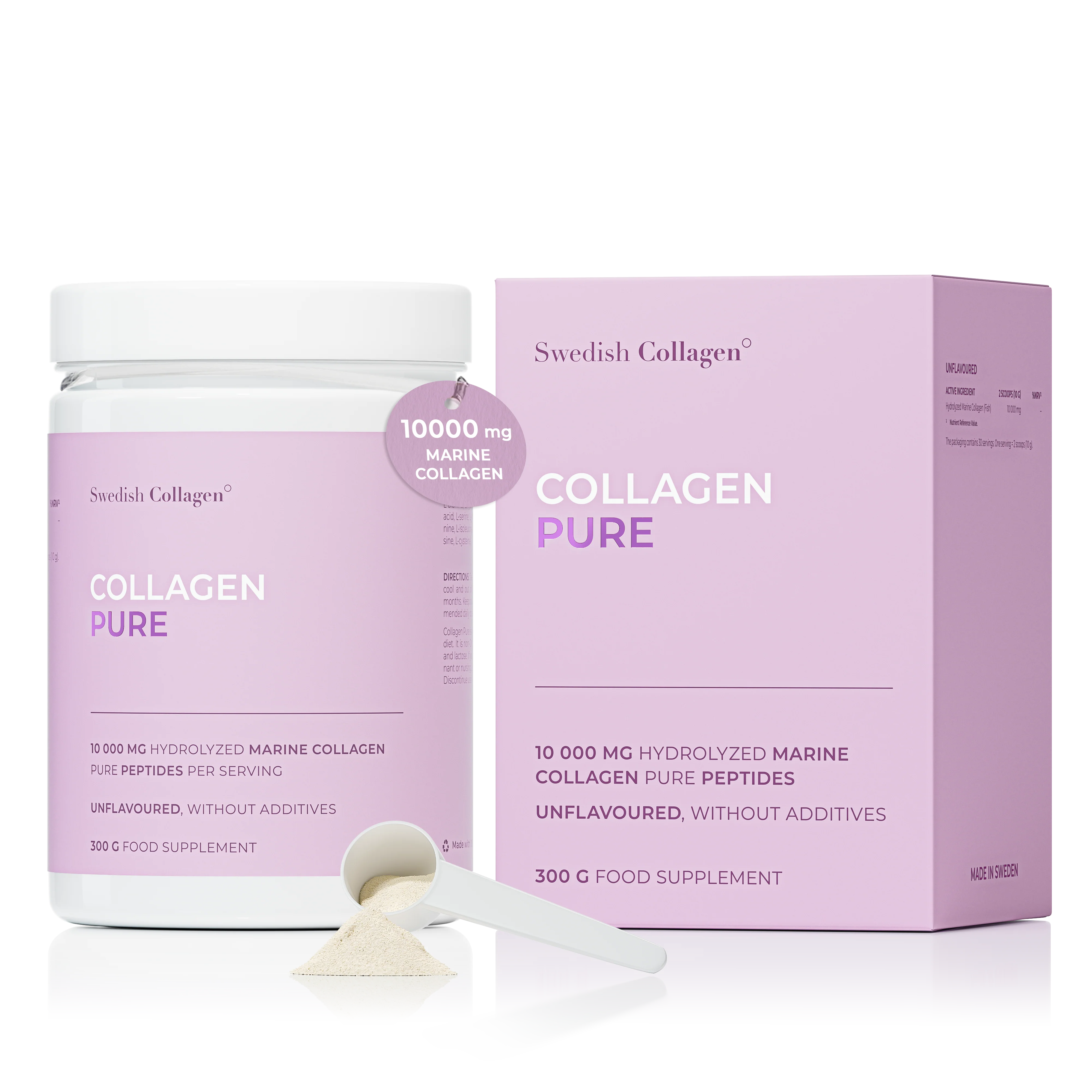 SWEDISH NATURA - Collagen Pure Powder 10000mg 300g