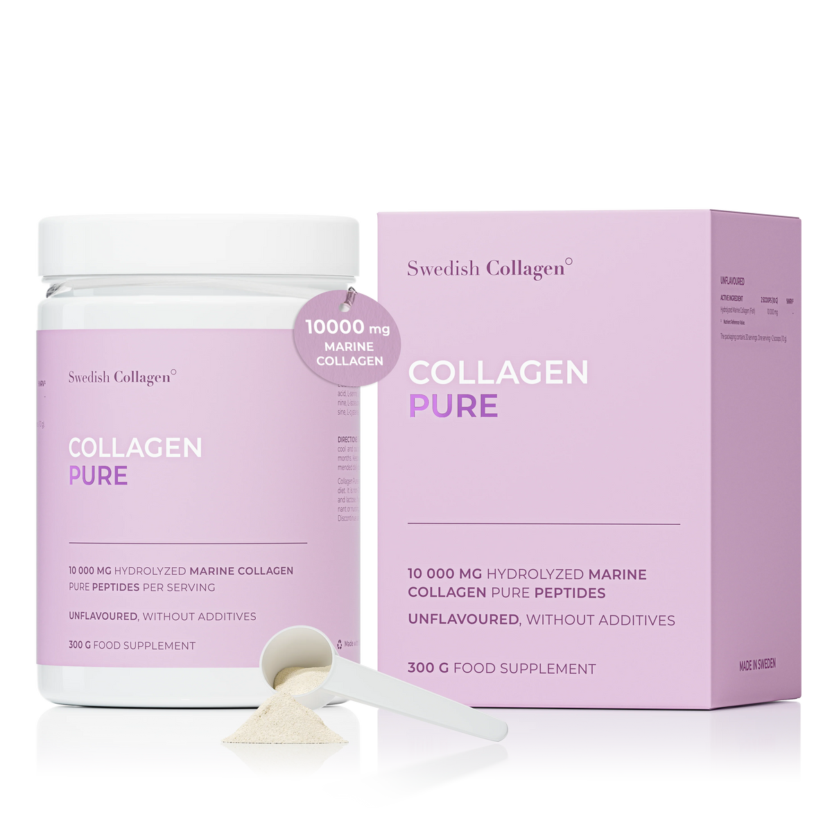 SWEDISH NATURA - Collagen Pure Powder 10000mg 300g
