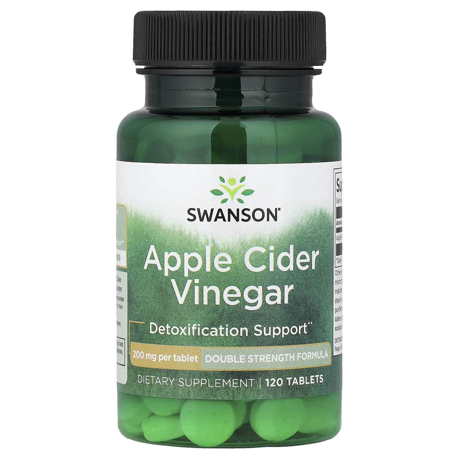 Swanson Apple Cider Vinegar öppen flaska