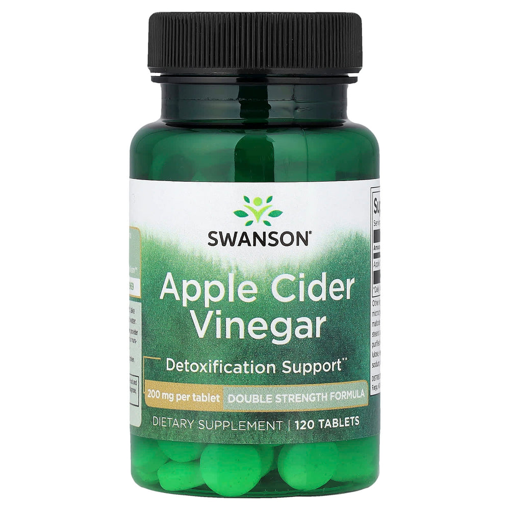 Swanson Apple Cider Vinegar öppen flaska