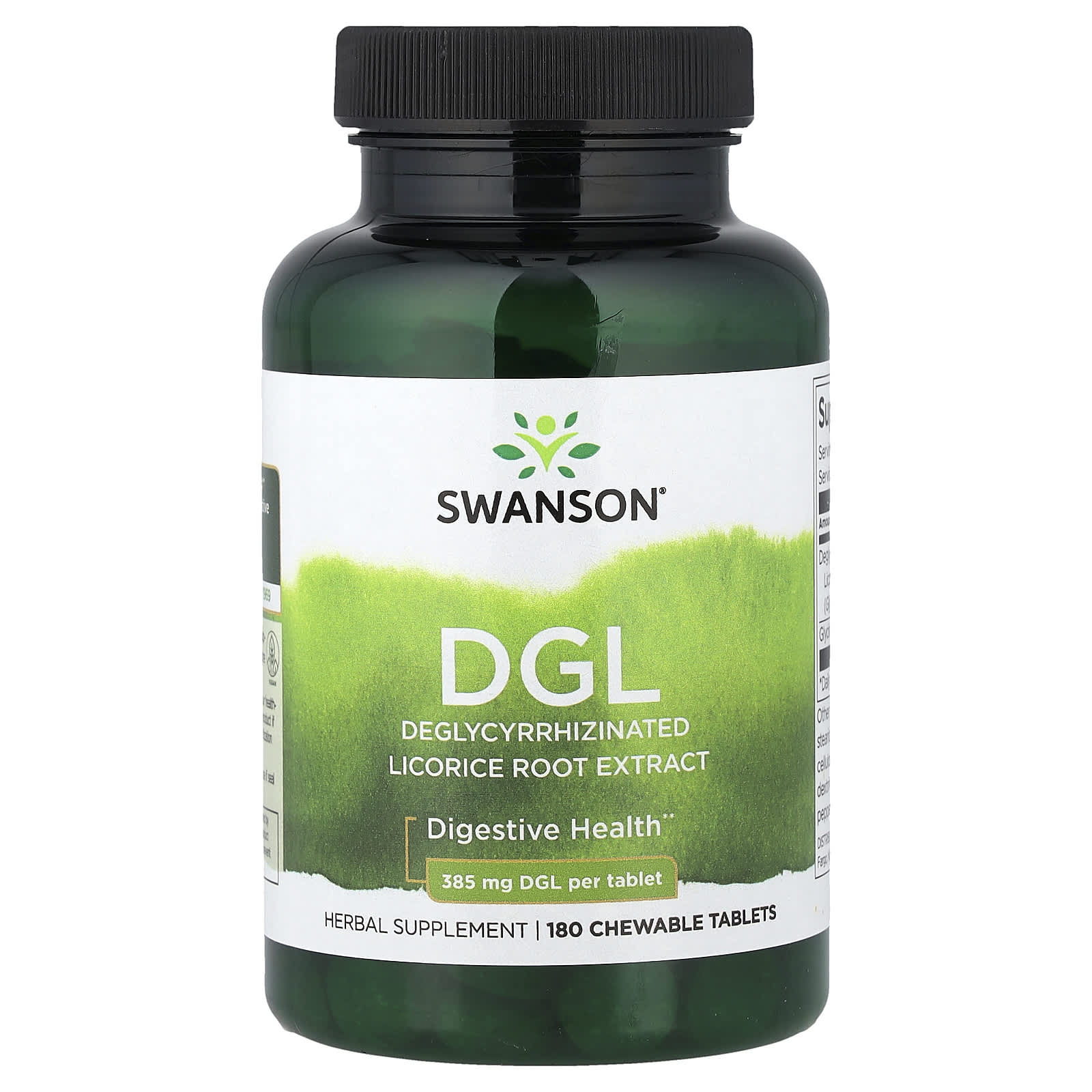 Swanson DGL Licorice Root Extract 180 gummies framsida