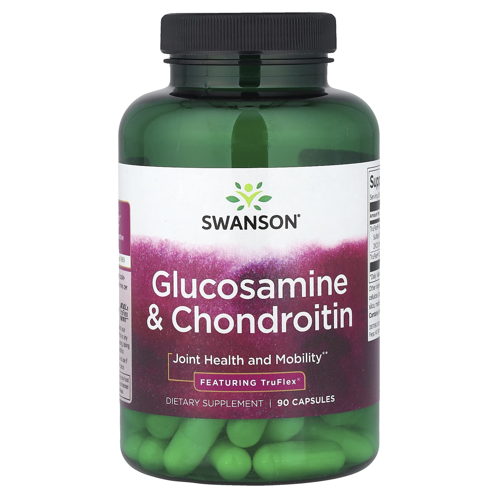 Glukosamin & Kondroitin – 90 kapslar baksida