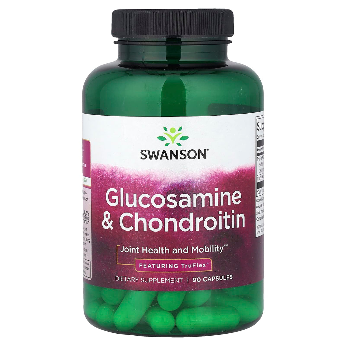 Glukosamin & Kondroitin – 90 kapslar baksida