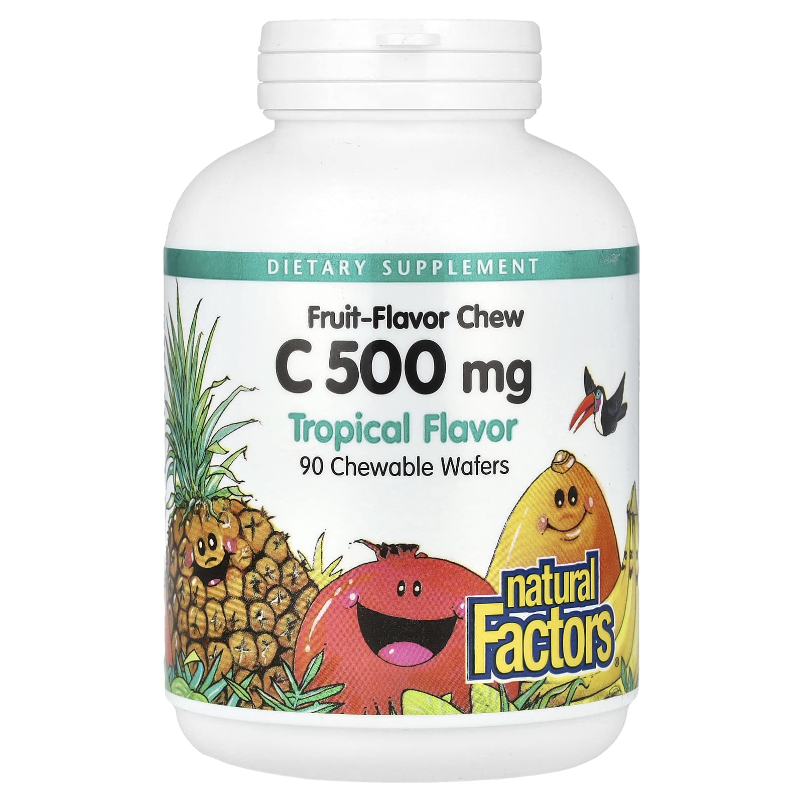 Natural Factors - Vitamin C 500mg 100% Natural Fruit Gummies