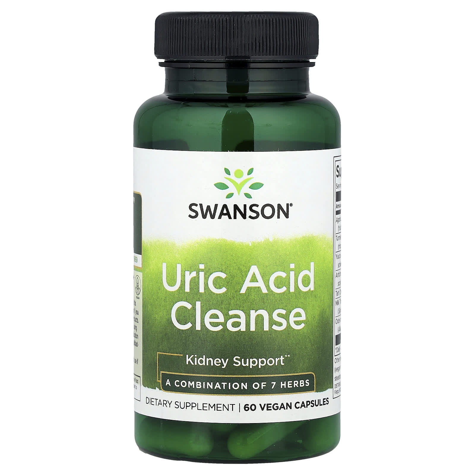 Uric Acid Cleanse Njurstöd flaska framsida