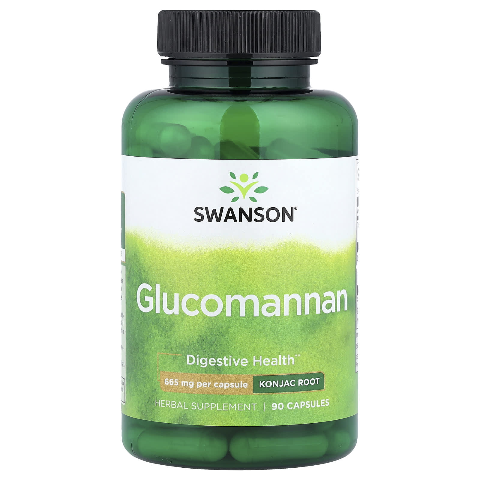 Swanson Glucomannan 90 kapslar framsida