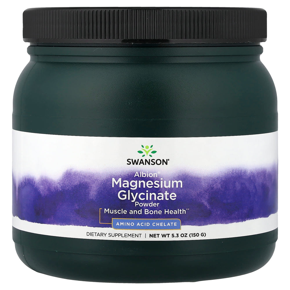 Magnesium Glycinate Powder baksida näringsfakta