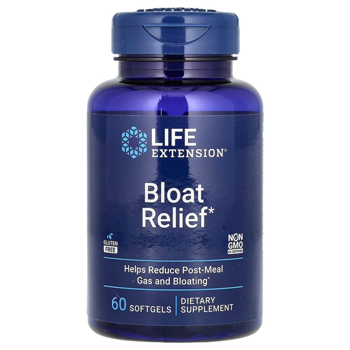 Life Extension Bloat Relief baksida näringsfakta