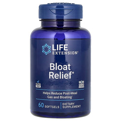 Life Extension Bloat Relief baksida näringsfakta
