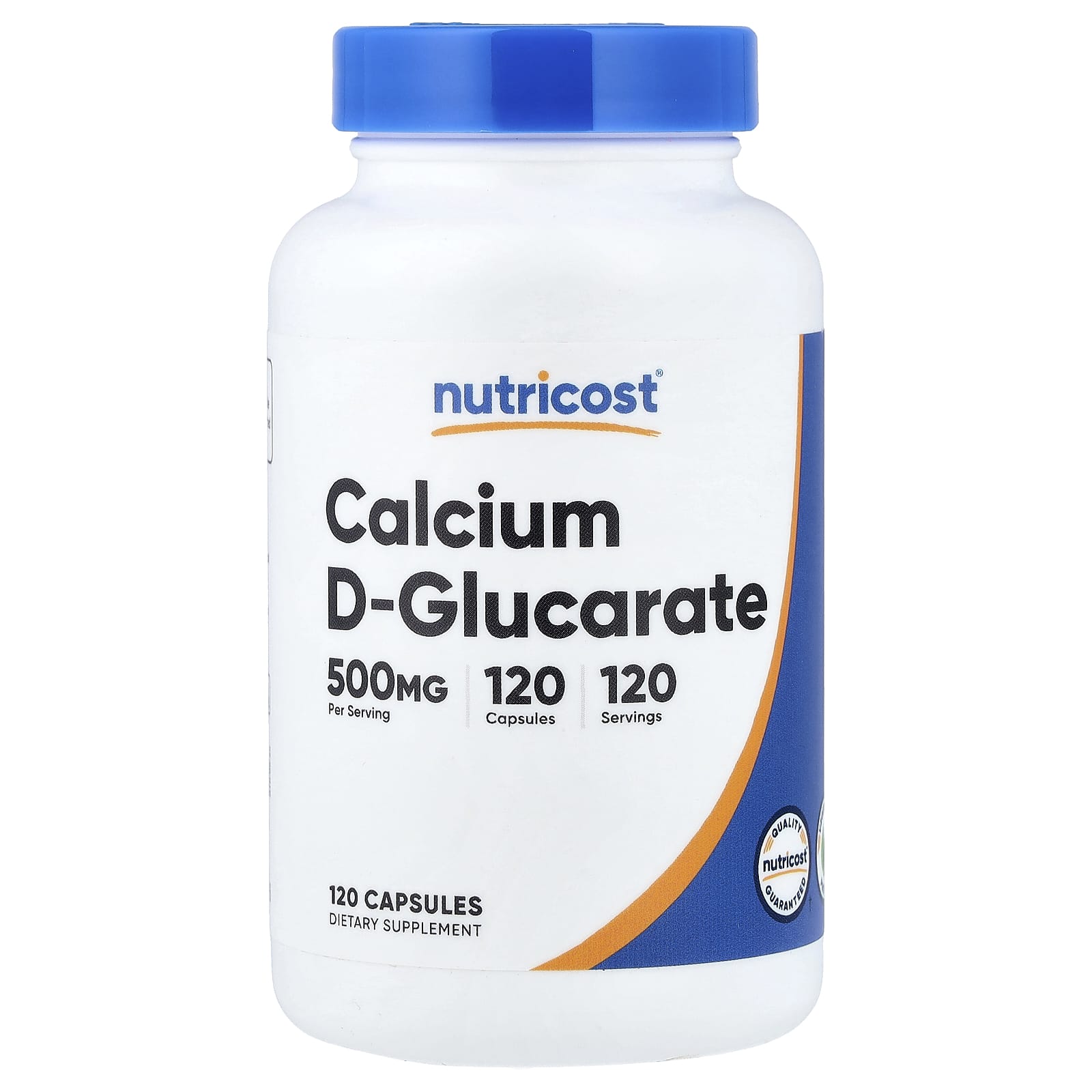 Nutricost Calcium D-Glucarate baksida näringsfakta