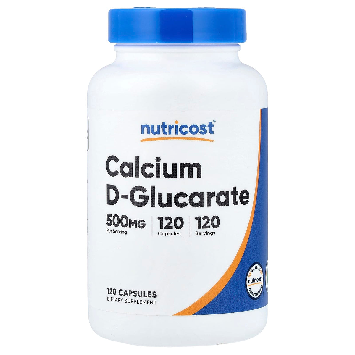 Nutricost Calcium D-Glucarate baksida näringsfakta